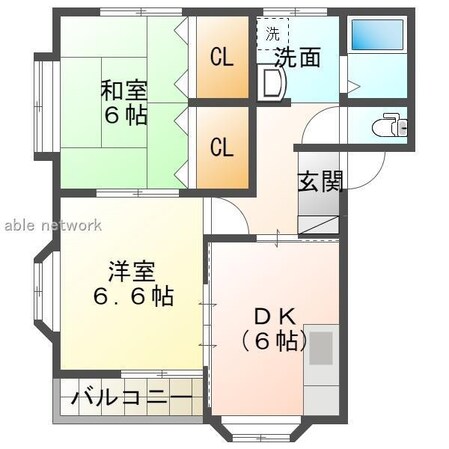 シャインミナミの物件間取画像